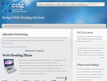 Tablet Screenshot of cdg-webhosting.com